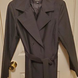 B Moss black trench coat sz m